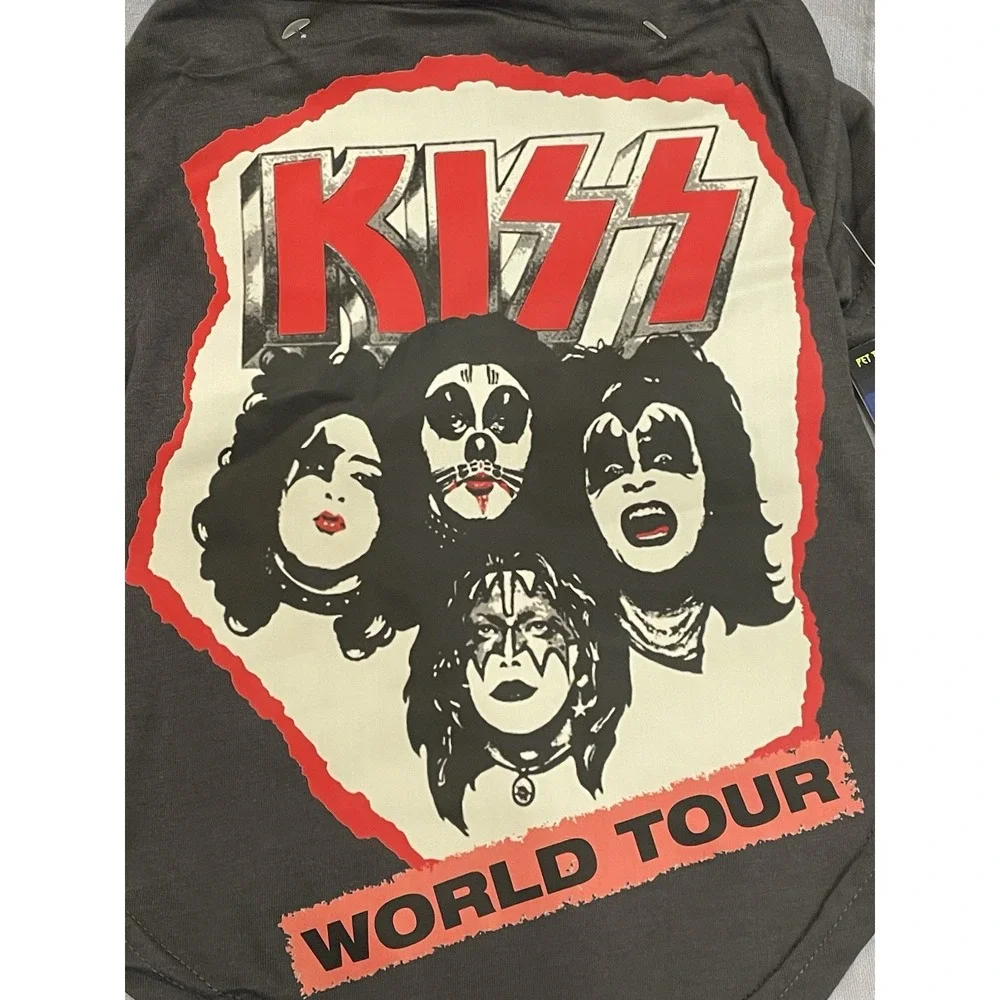 NEW World Tour - KISS - Pet Dog Animal T-Shirt Costume - Size M